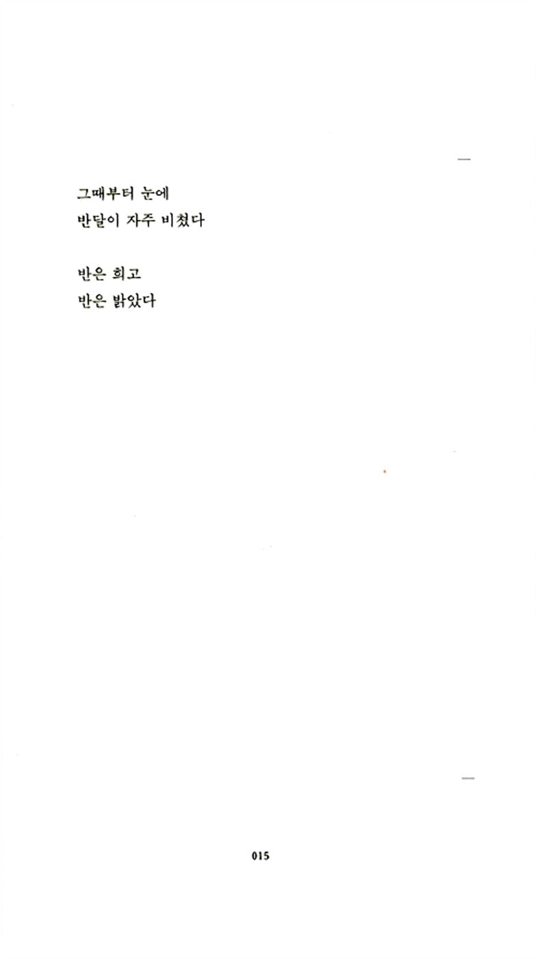 For a Few Days I Fed on Your Name, Korean, 당신의 이름을 지어다가 며칠은 먹었다