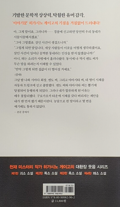 Laughing story #1 by Higashino Keigo, Korean Book, 怪笑小說