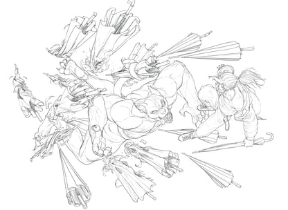 ROCKHE KIM Line Drawing Vol 2 Class Marvel Illustrator Art Books Korean