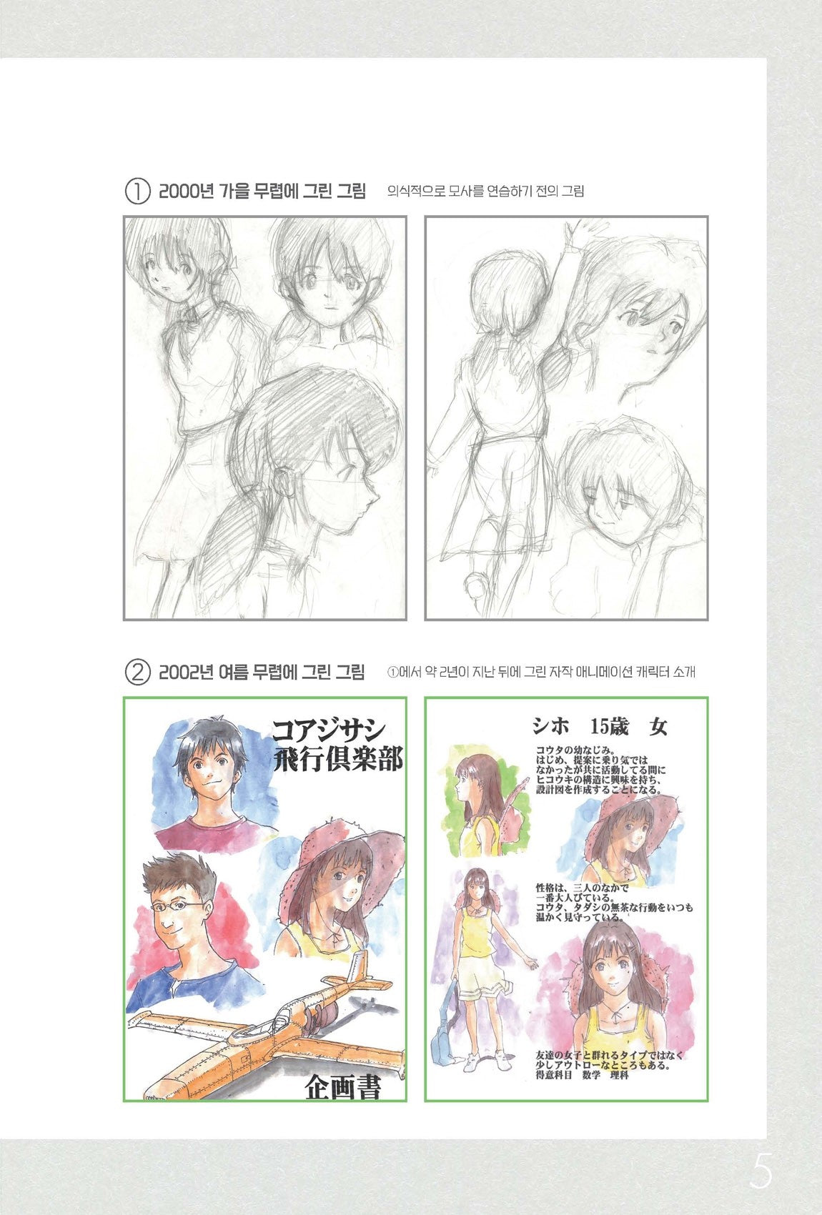 Animation character drawing technology with DVD by Muroi Yasuo, Korean, 애니메이션 캐릭터 작화 기술, 무로이 야스오