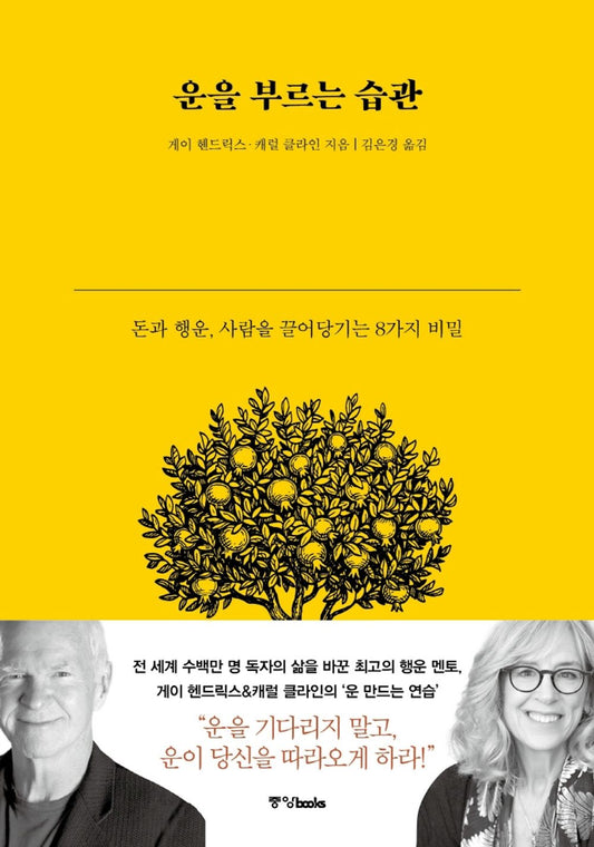 Korean book 운을 부르는 습관 돈과 행운, 사람을 끌어당기는 8가지 비밀 Conscious Luck [Unknown Binding] unknown author