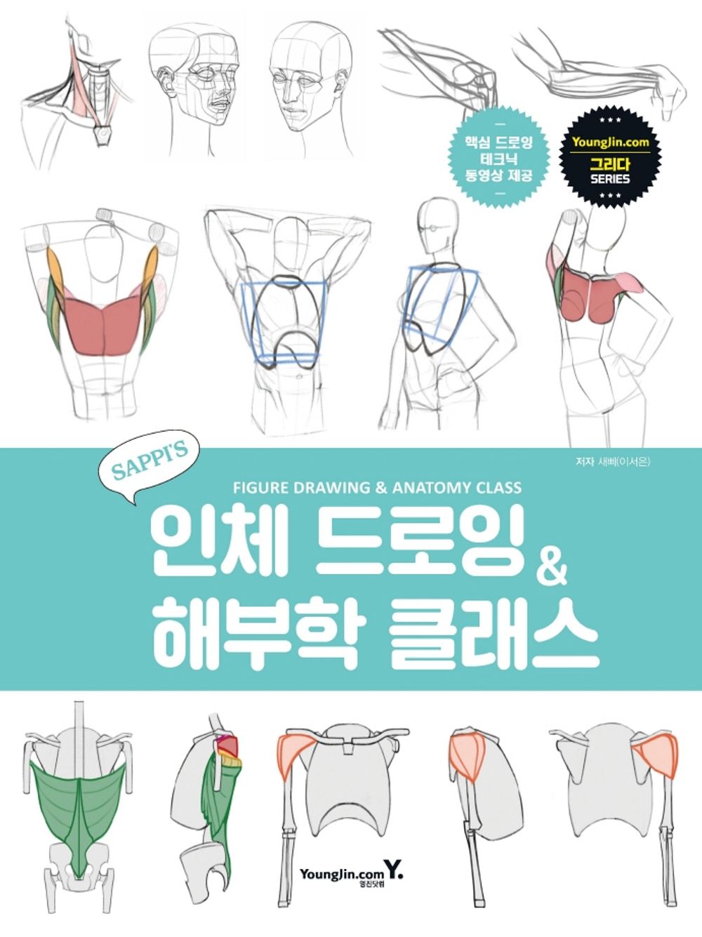 Figure Drawing & Anatomy Class by SAPPI Korean Guide Book