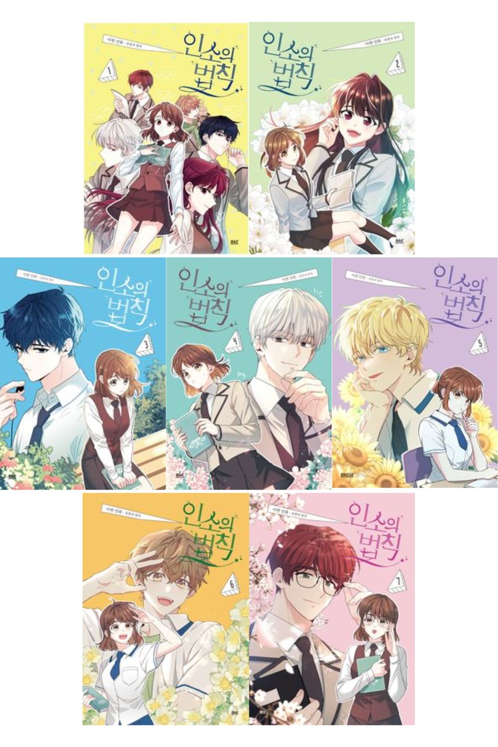 Inso's Law&nbsp;Vol 1~7 Set, Korean Comics, My Life as an Internet Novel, 인소의 법칙, Webtoon Manga
