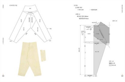 Making Hanbok 1 : Gu Hye-ja’s Sewing Notes 1 - Sewing and Korean Traditional Basic Clothes, Korean, 한복만들기 구혜자의 침선노트 1