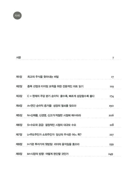 How to make money in stocks by William J. ONeil (korean book)