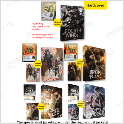 Fourth Wing, Onyx Storm, Iron Flame, 6 Book-Set, Korean, 포스 윙 시리즈