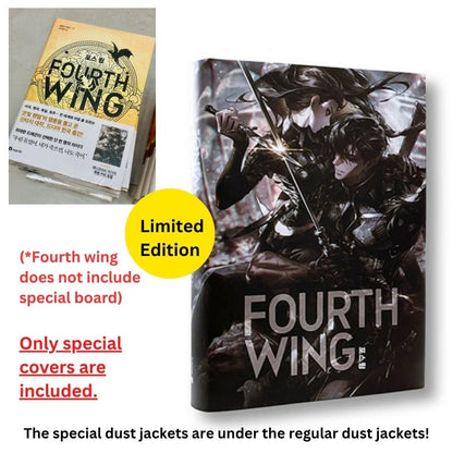 Art Dust Jacket Limited | Fourth Wing, Rebecca Yarros (Korean book)