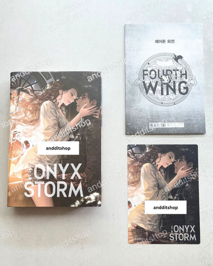 Onyx Storm (Korean First Edition) Art Dust Jacket Limited