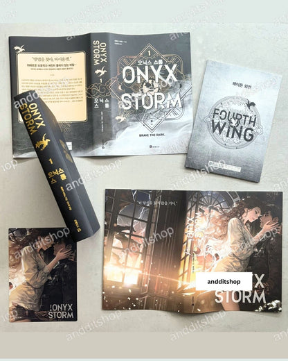 Onyx Storm (Korean First Edition) Art Dust Jacket Limited
