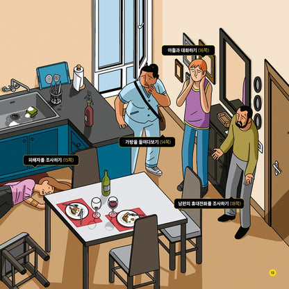 Crímenes ilustrados / Illustrated Crimes 2 By Modesto Garcia, Korean, 당신은 사건 현장에 있습니다 2, 모데스토 가르시아