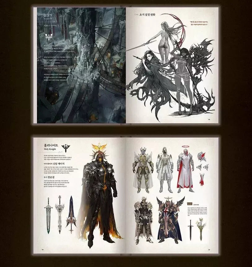 Lost Ark Set Up Art Book Photocards Collect Korean Official Concept Artbook