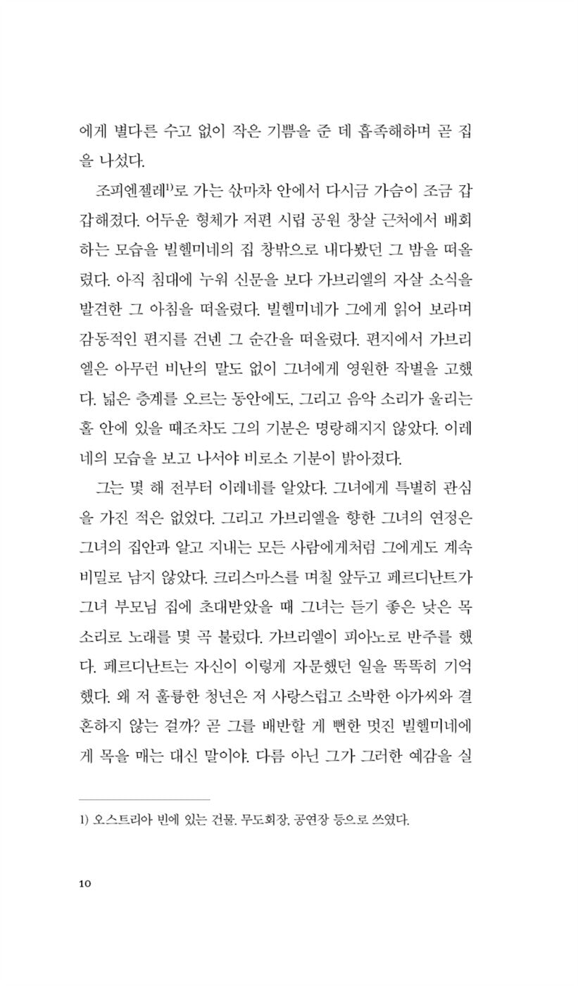 Arthur Schnitzler: Selected Works, Korean, 슈니츨러 작품선