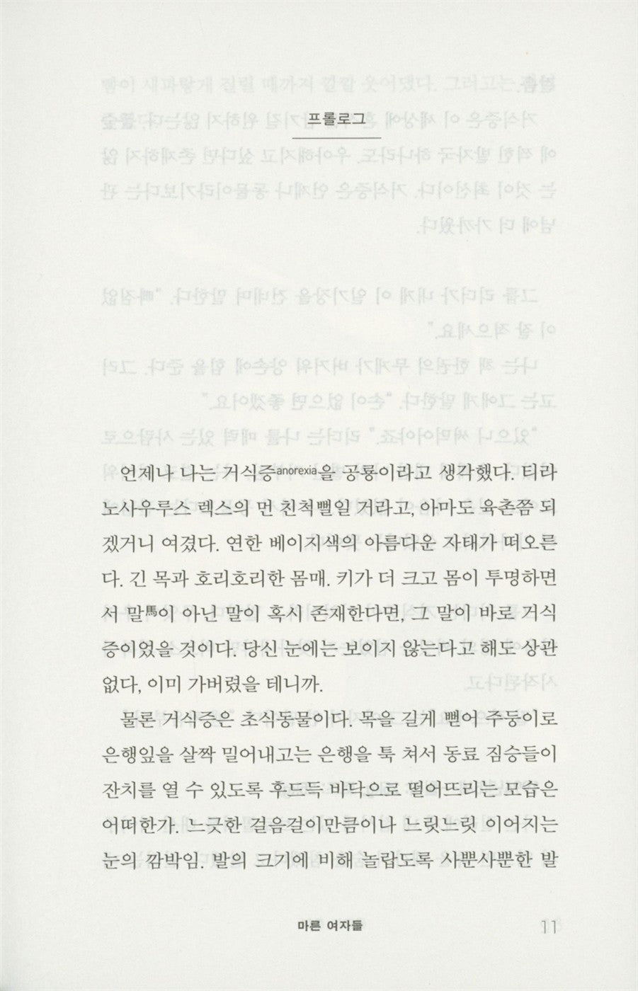 Thin Girls by Diana Clarke, Korean Books, Women's Literature